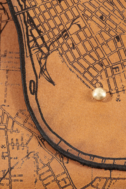 Nashville Map Clutch | Elegant Travel Companion