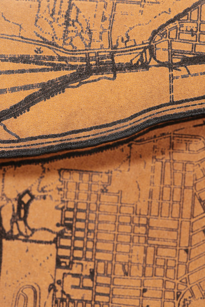 Nashville Map Clutch | Elegant Travel Companion