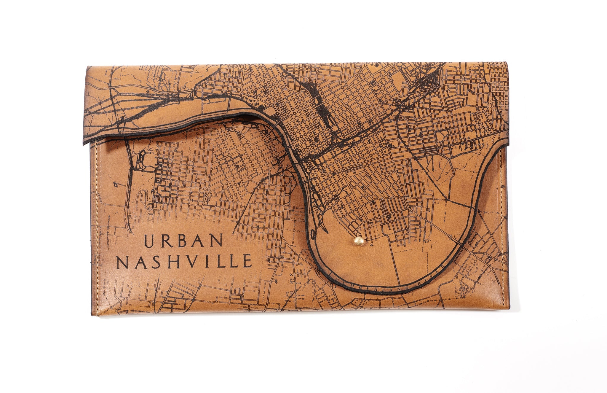 Nashville Map Clutch | Elegant Travel Companion