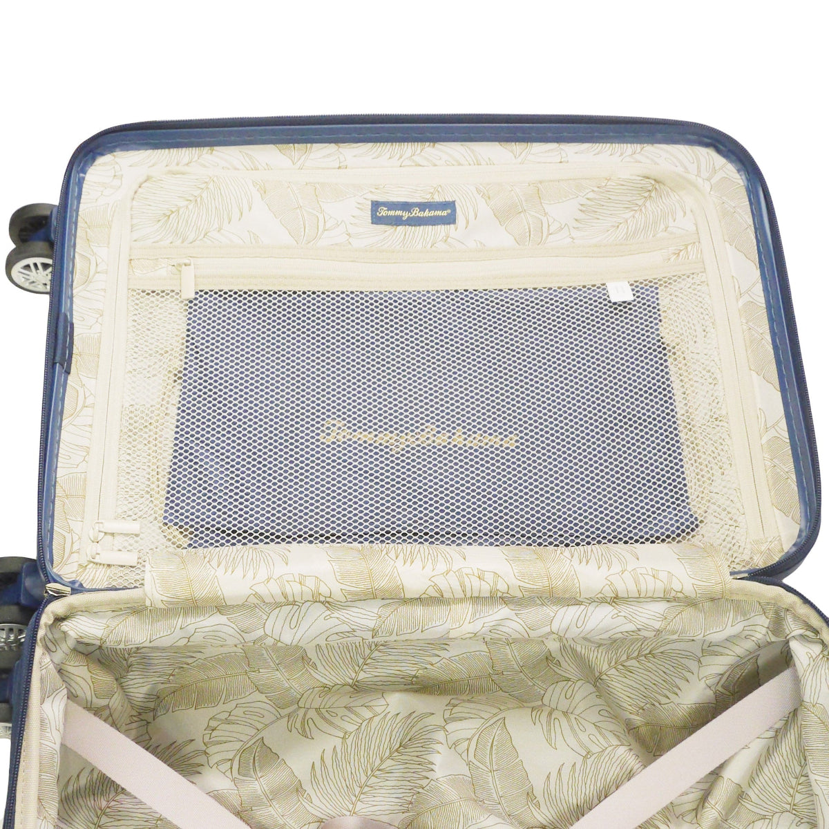 Tommy Bahama 3-Piece Navy Hard-Sided 3D Pineapple Luggage Set with Drawstring Bag