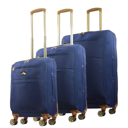 Tommy Bahama 3-Piece Blue Soft Sided Luggage Set