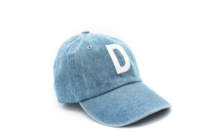 Denim Letter Baseball Hat