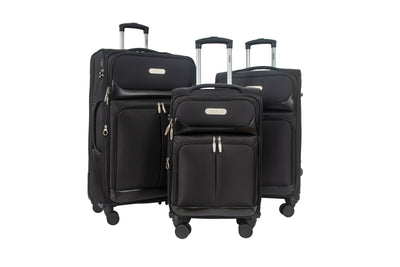 Ocean Soft Shell Lightweight Expandable 3 Piece Luggage Set