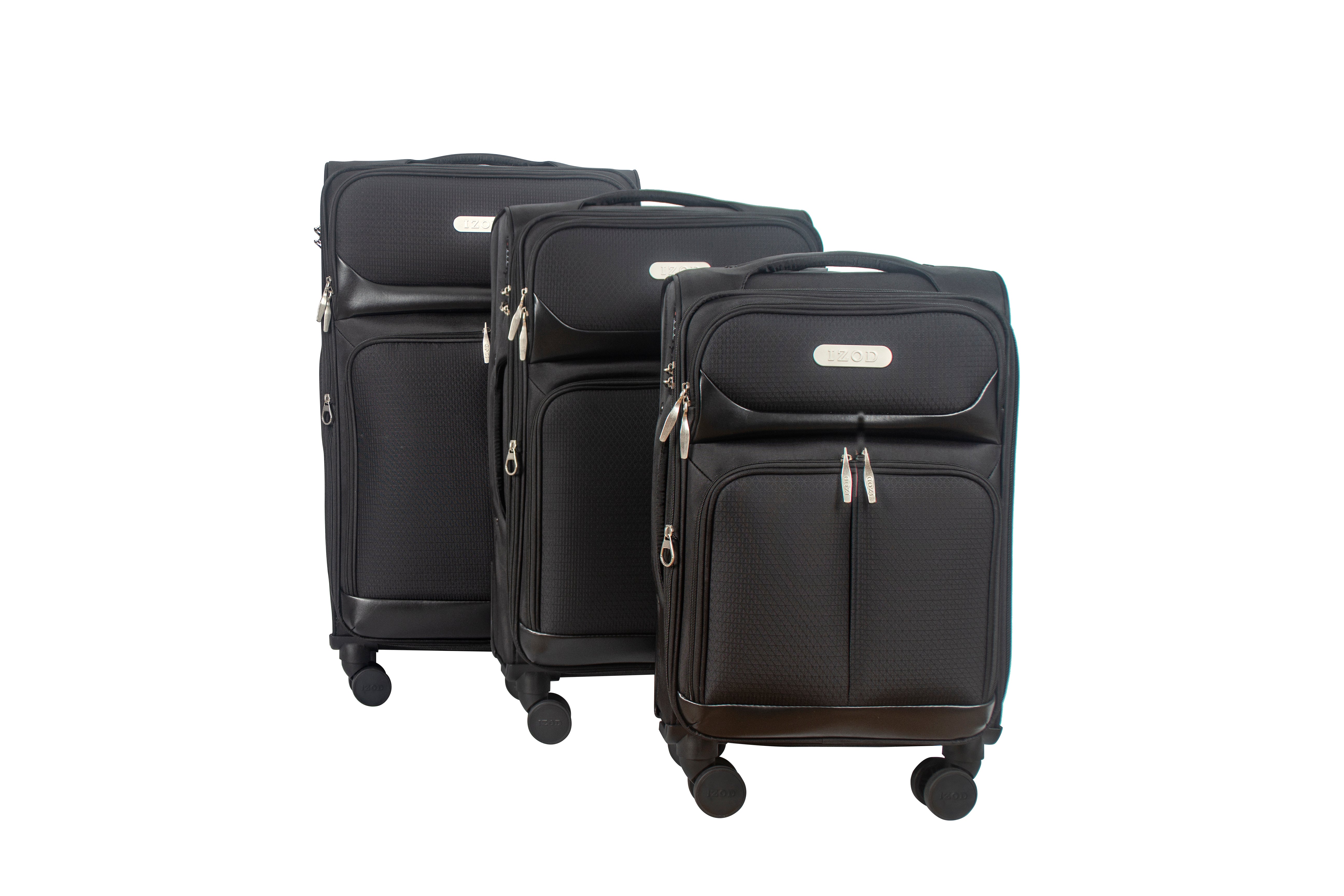 Ocean Soft Shell Lightweight Expandable 3 Piece Luggage Set