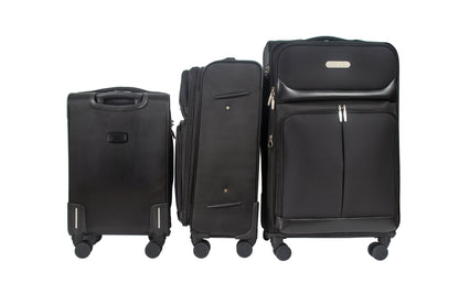 Ocean Soft Shell Lightweight Expandable 3 Piece Luggage Set