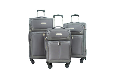 Ocean Soft Shell Lightweight Expandable 3 Piece Luggage Set