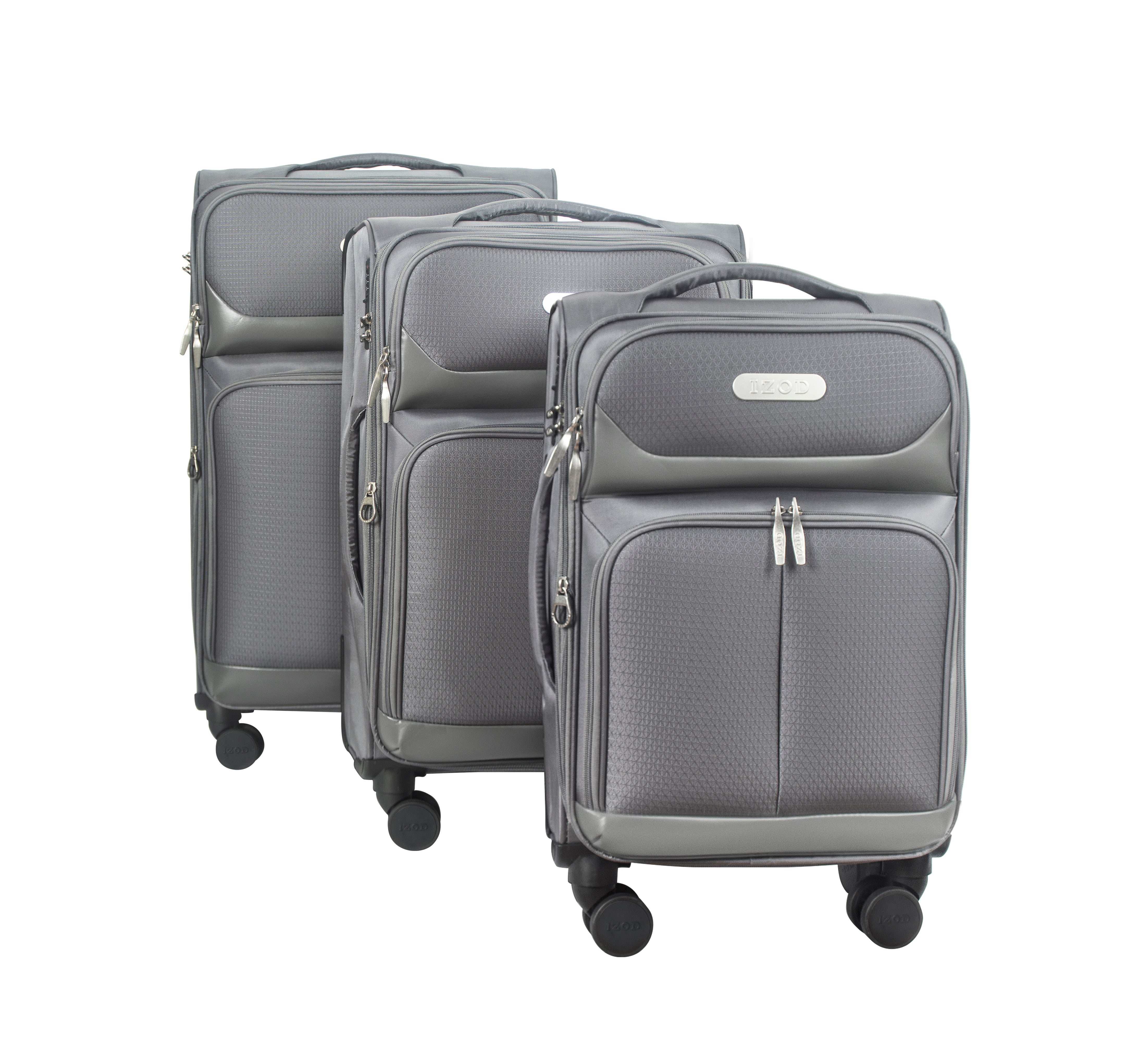 Ocean Soft Shell Lightweight Expandable 3 Piece Luggage Set