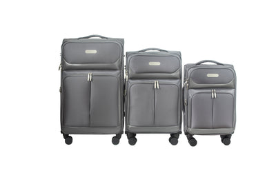 Ocean Soft Shell Lightweight Expandable 3 Piece Luggage Set