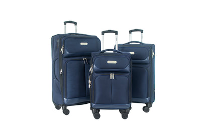 Ocean Soft Shell Lightweight Expandable 3 Piece Luggage Set