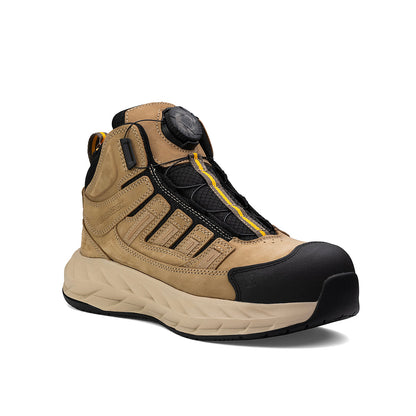 Pro Safety Mid 6" Composite Toe Men’s Shoe - Tan