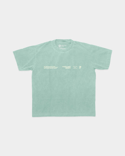 All-American Slogan Tee - Pacific Green