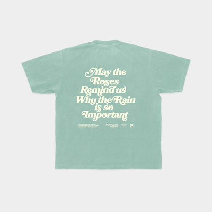 All-American Slogan Tee - Pacific Green