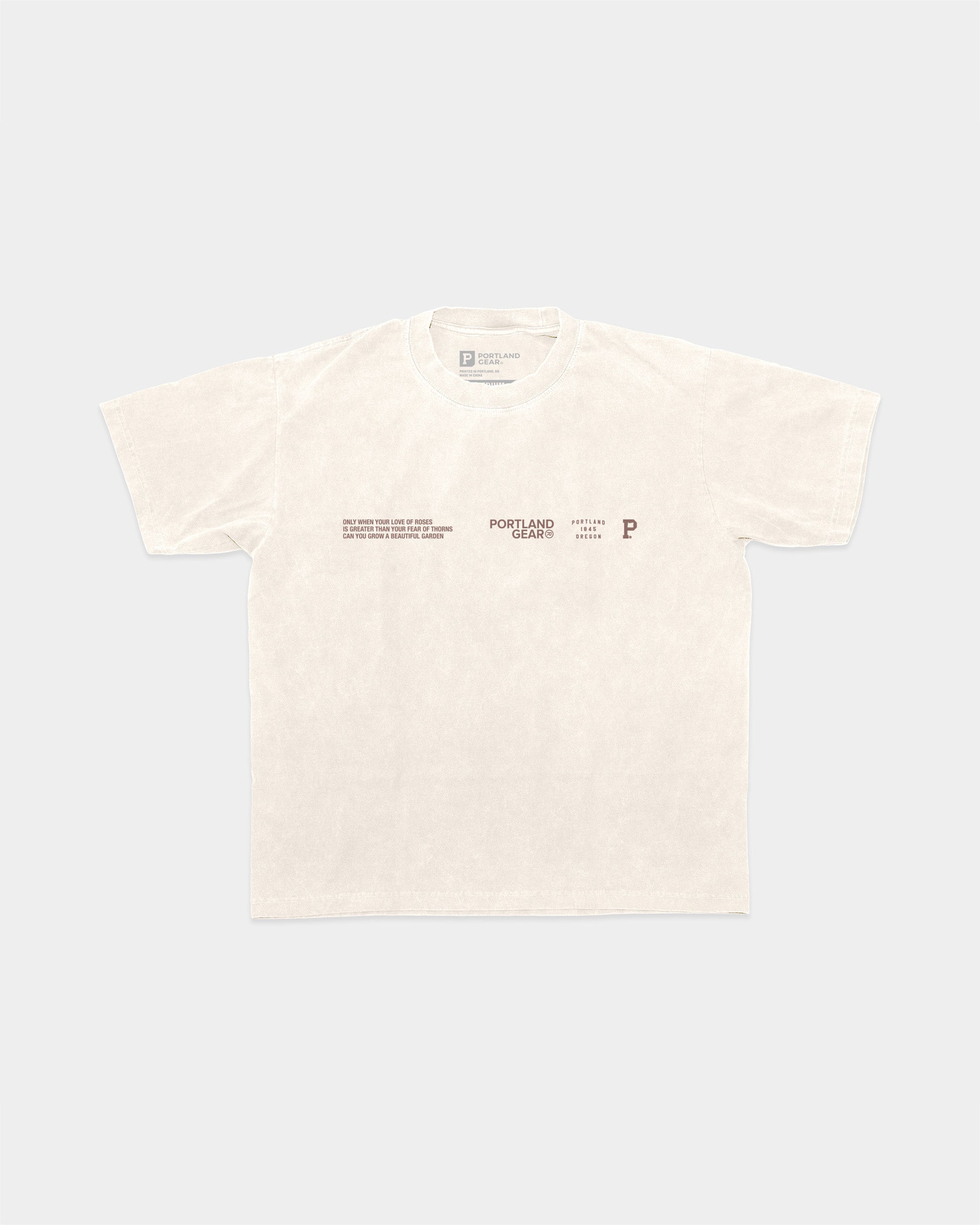 All-American Slogan Tee - Cream