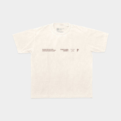 All-American Slogan Tee - Creme