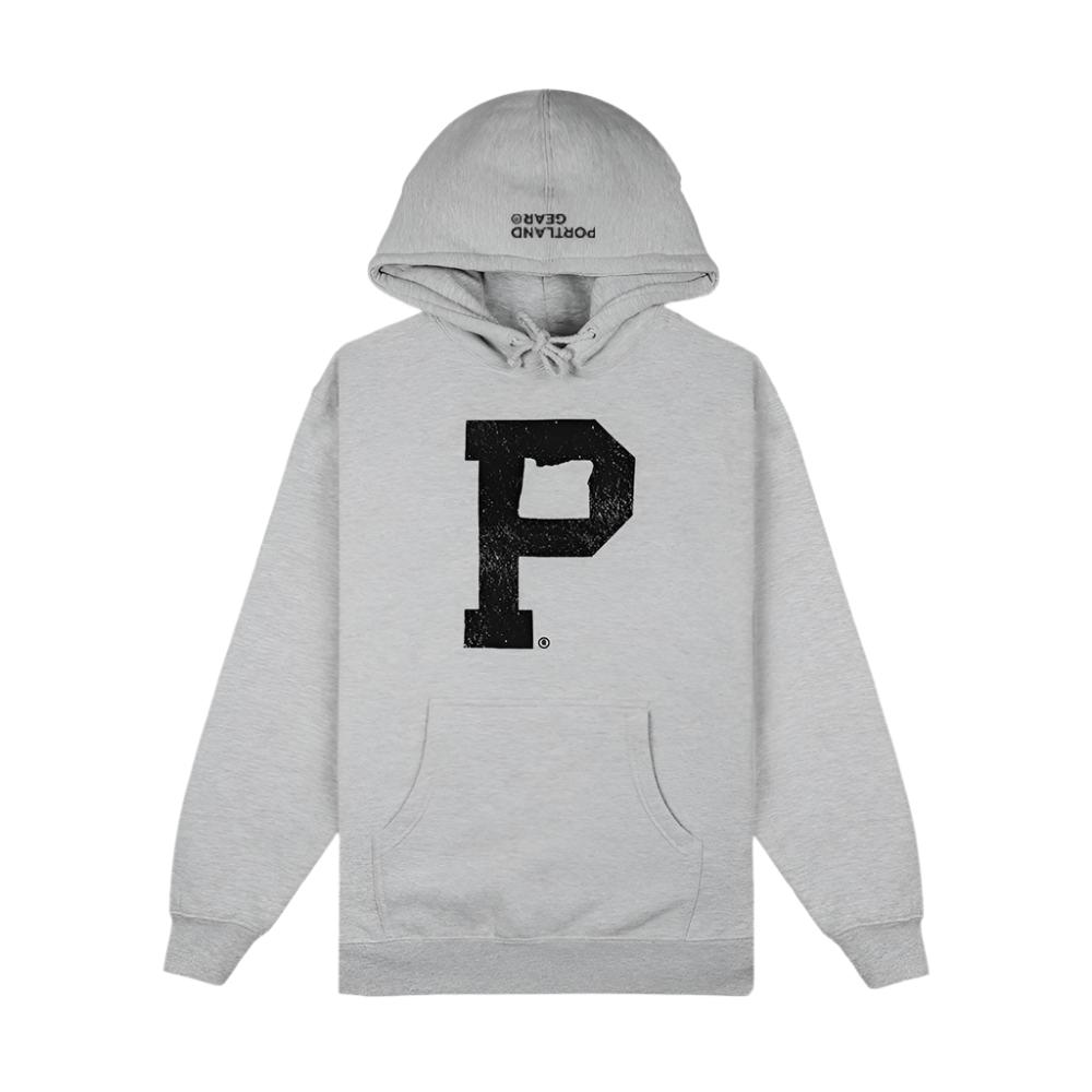 Soft-Blend "P" Hoodie - Grey