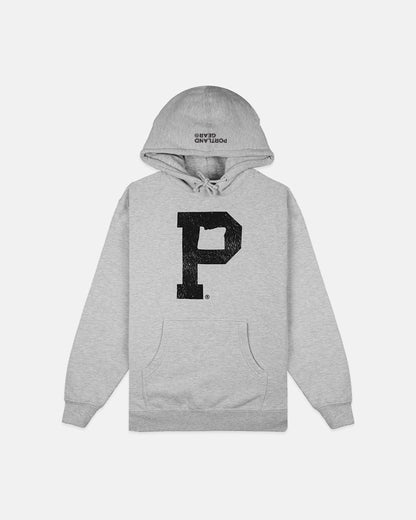 Soft-Blend "P" Hoodie - Grey