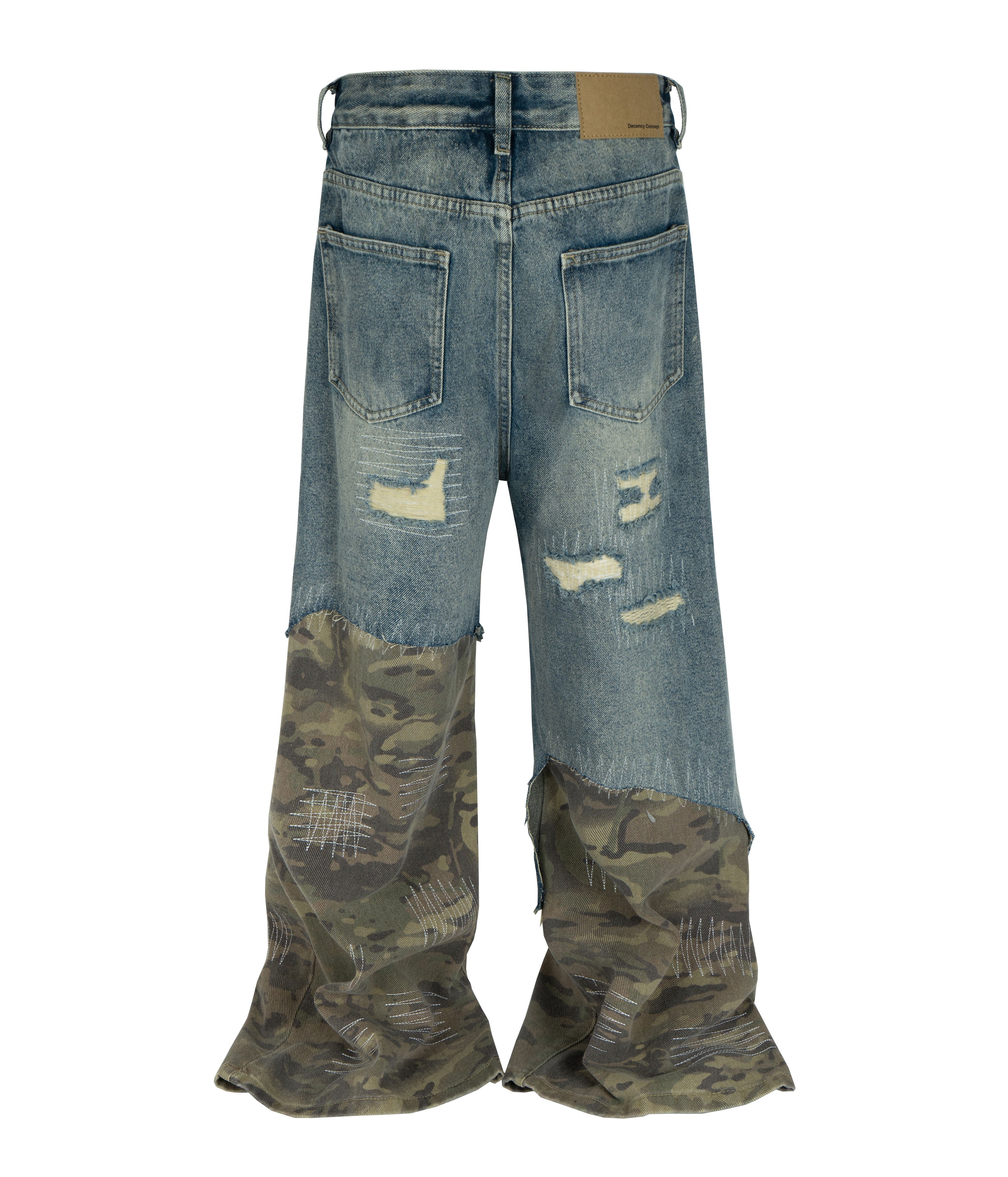 AZUL SCAB CAMO FLARE DENIM