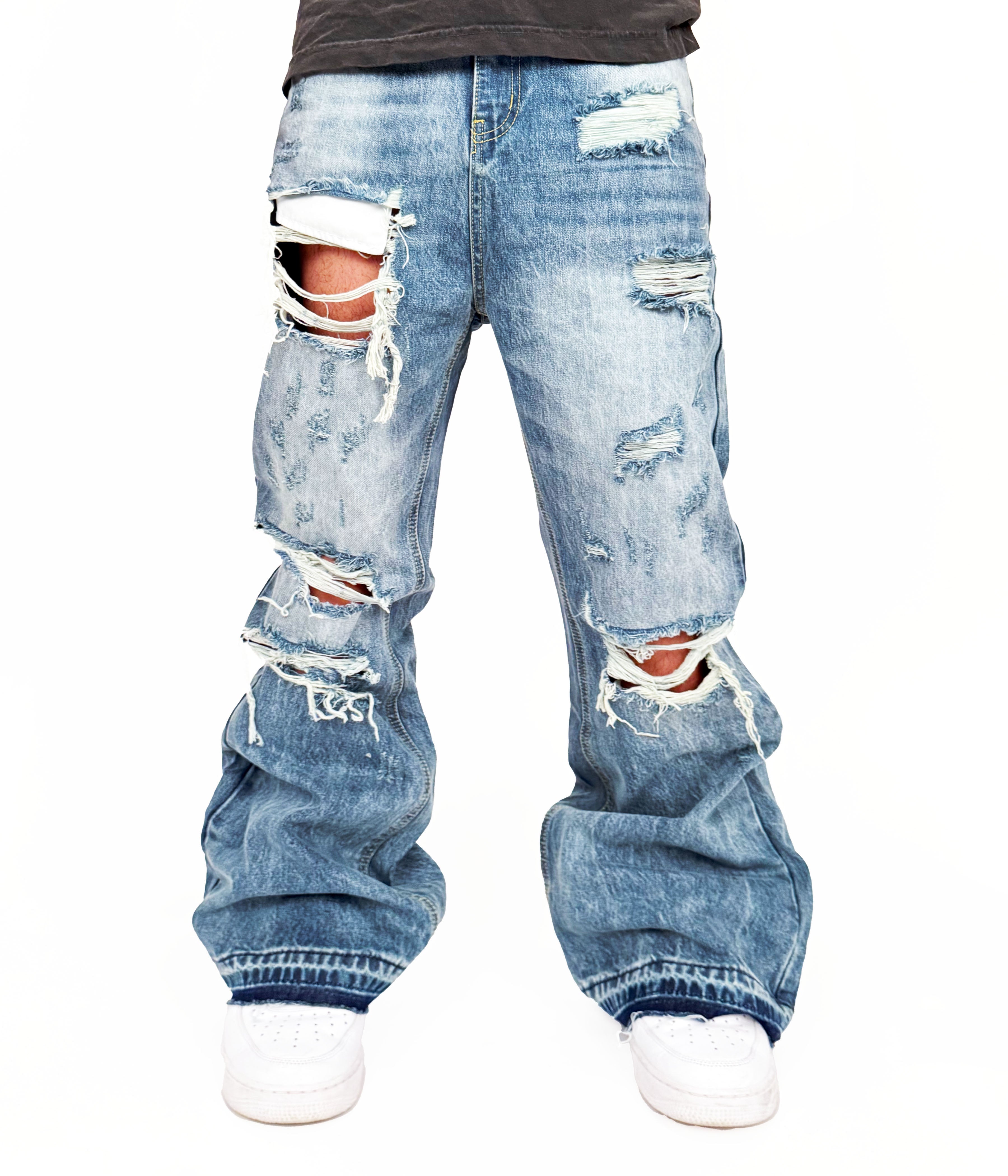 AZUL DESTRUCTION DENIM