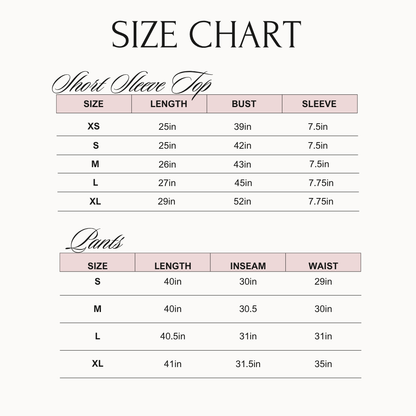 Pink Summer Spritz - Short Sleeve + Pant Pajama Set