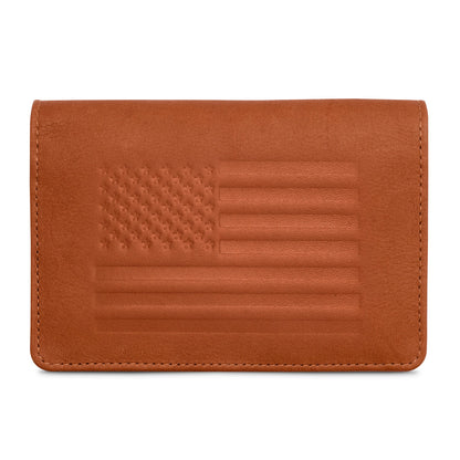 Passport Wallets - Boarding Pass, Cards, Cash, Coins, AirTag (American Flag optional)