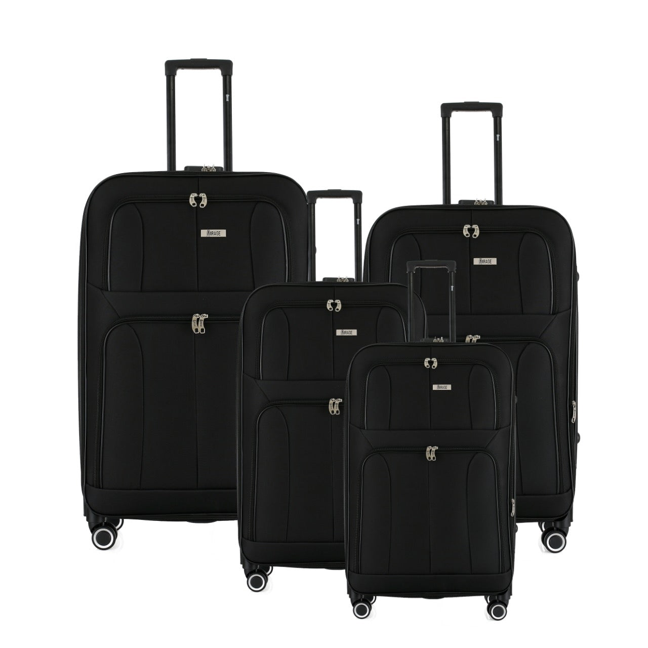 Grace Soft shell Expandable 4-Piece Spinner Luggage Set with Lock