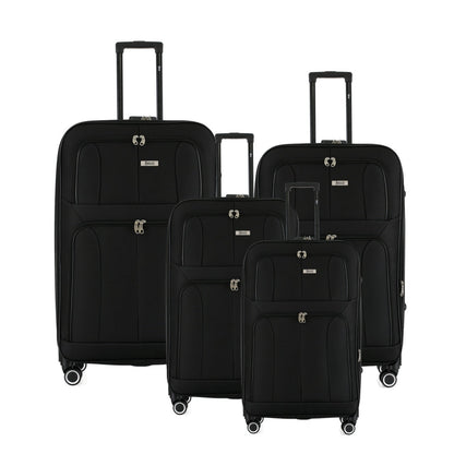 Grace Soft shell Expandable 4-Piece Spinner Luggage Set with Lock