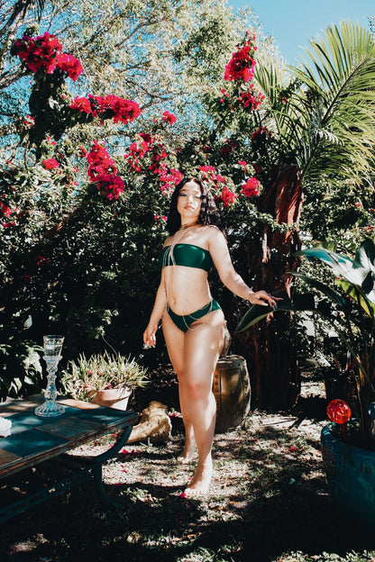 Bandeau Bikini Set – Reflective Swimwear by Rose Paulino - Lily