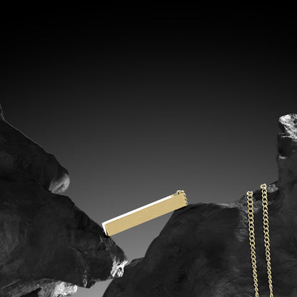 Pillar Pendant - 14K Gold