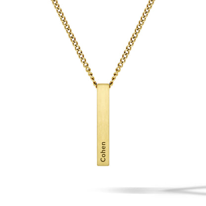 Pillar Pendant - 14K Gold