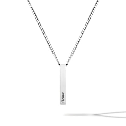 Pillar Pendant - Silver