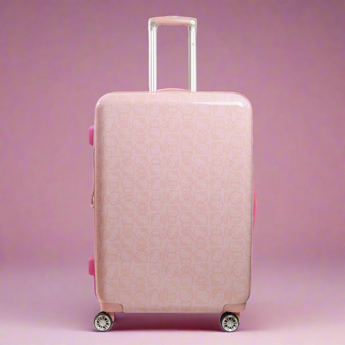 Hello Kitty Pose All Over 29.5" Hard-Sided Luggage Pink