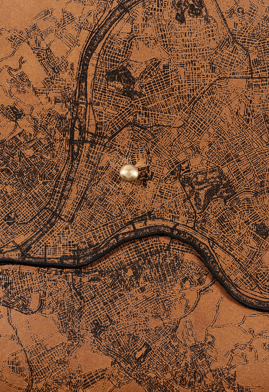 Pittsburgh Map Clutch