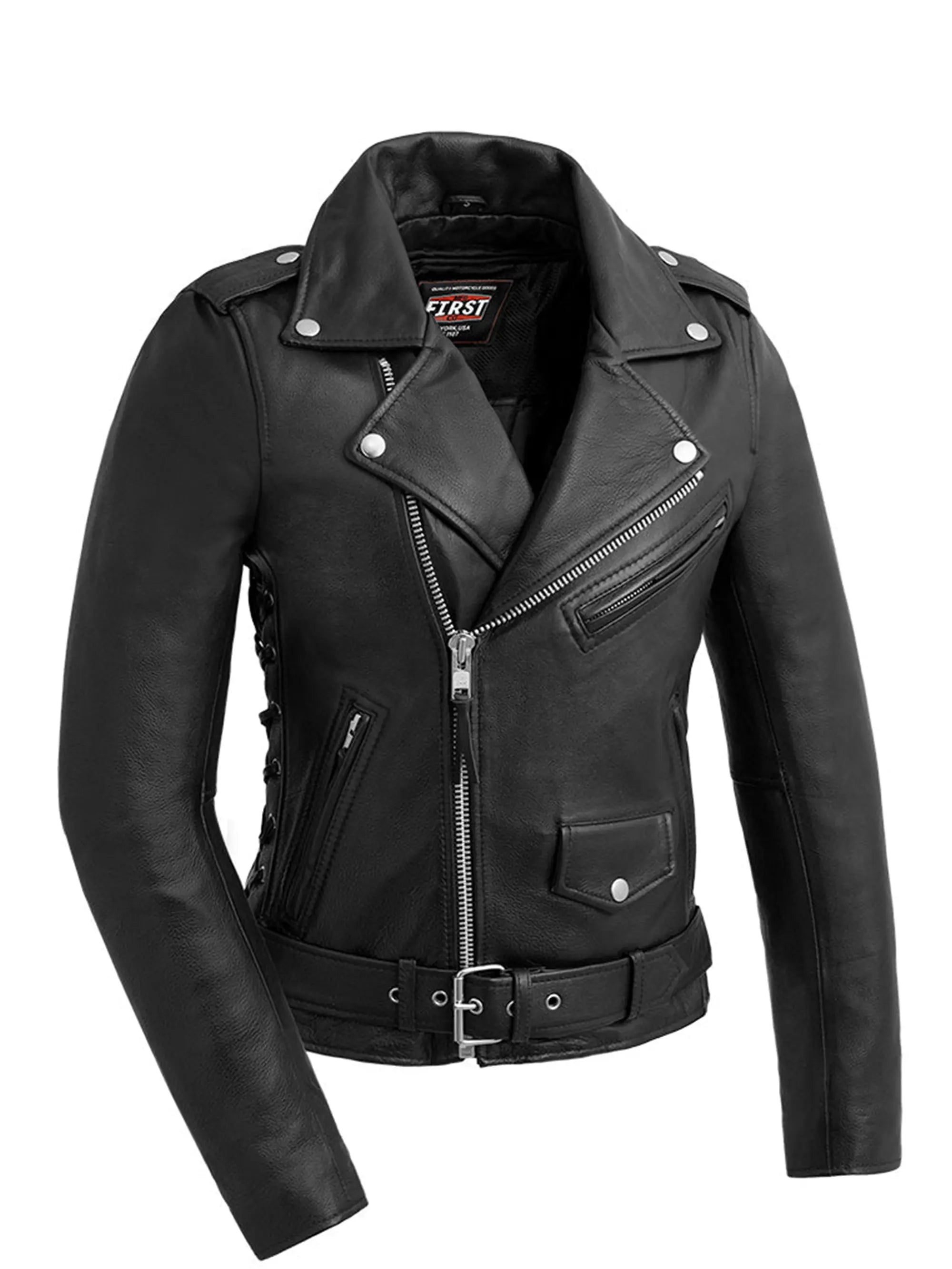 Popstar - Women's  Motorcycle Leather Jacket