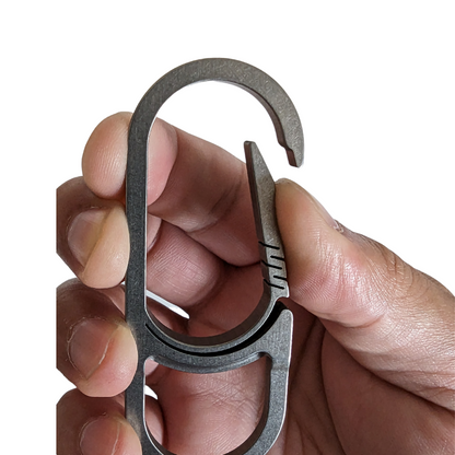 PULL | Titanium All Purpose Carabiner Bottle & Can Opener Keychain