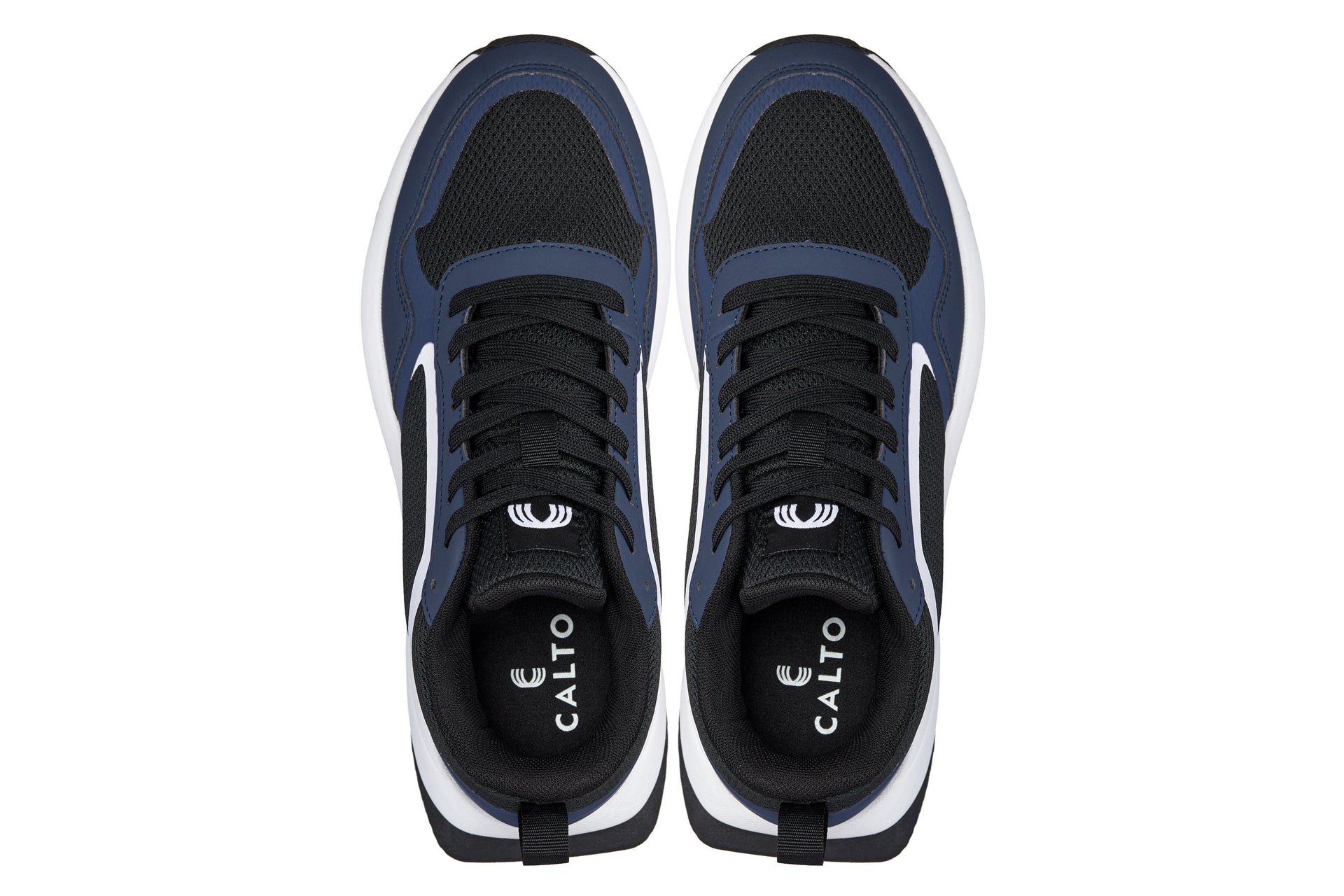 Q152  - 2.4 Inches Taller (Dark Blue/Black) - Men's Sneakers