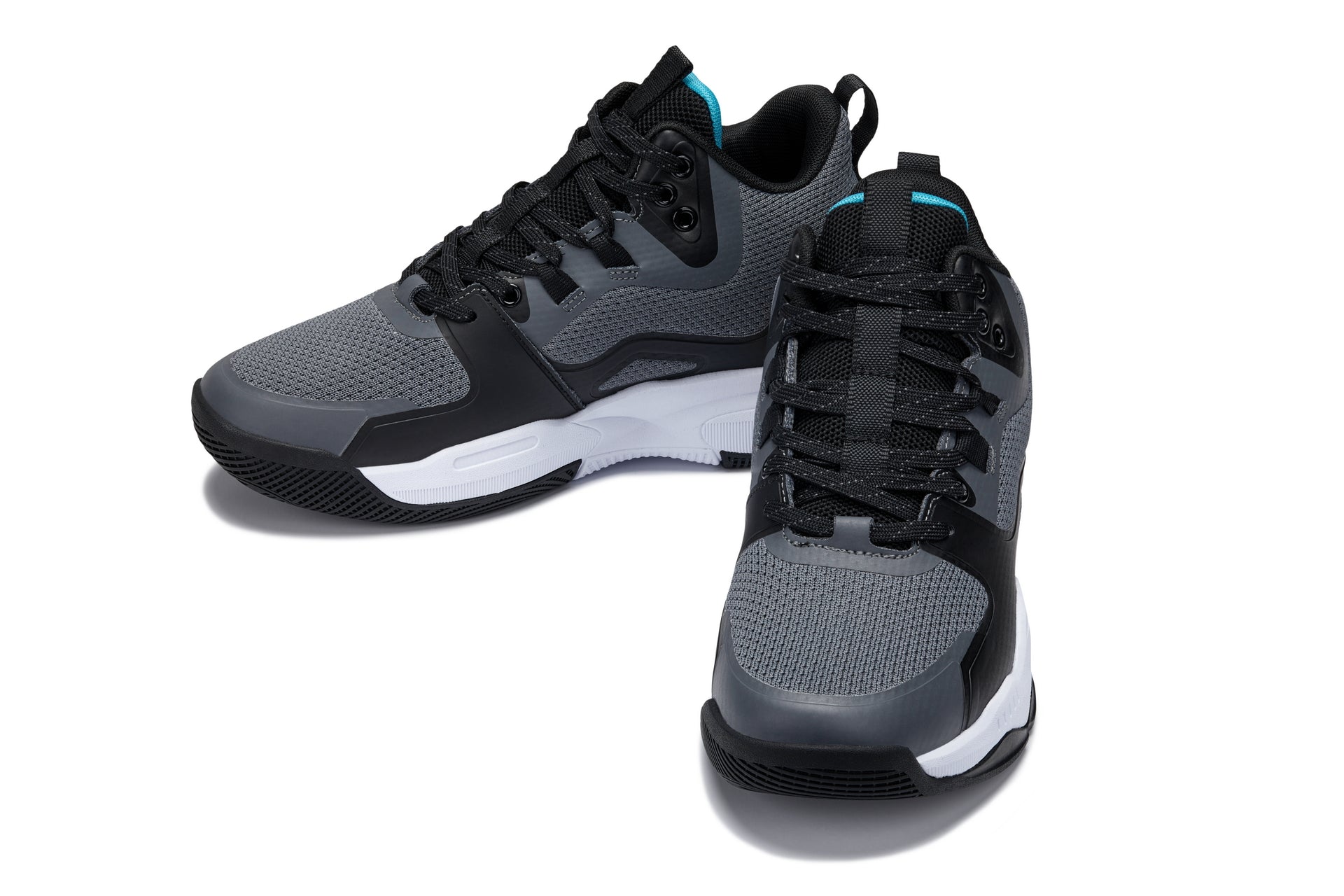 Q392 - 3 Inches Taller (Gray/Orange) - Basketball High-Top Men's Sneakers