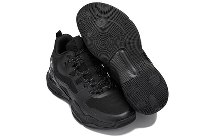 Q393 - 3 Inches Taller (Black) - Basketball High-Top Men's Sneakers