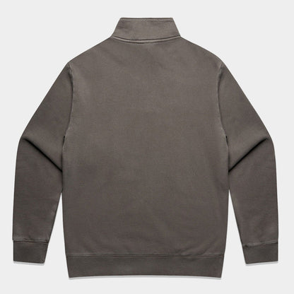 Essential "P" Quarter Zip - Faded Grey