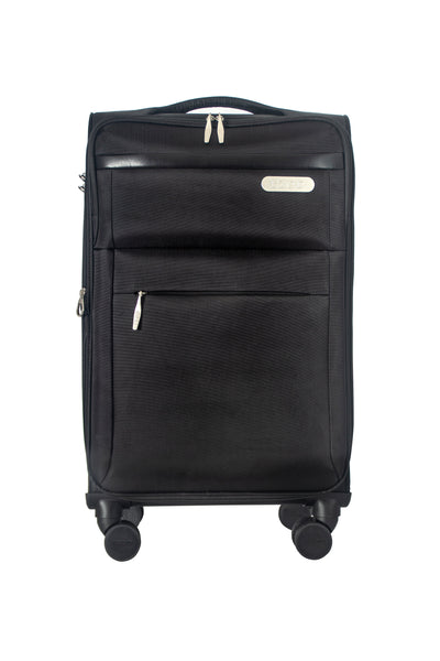River Soft Shell Expandable 3 Piece Spinner Luggage Set