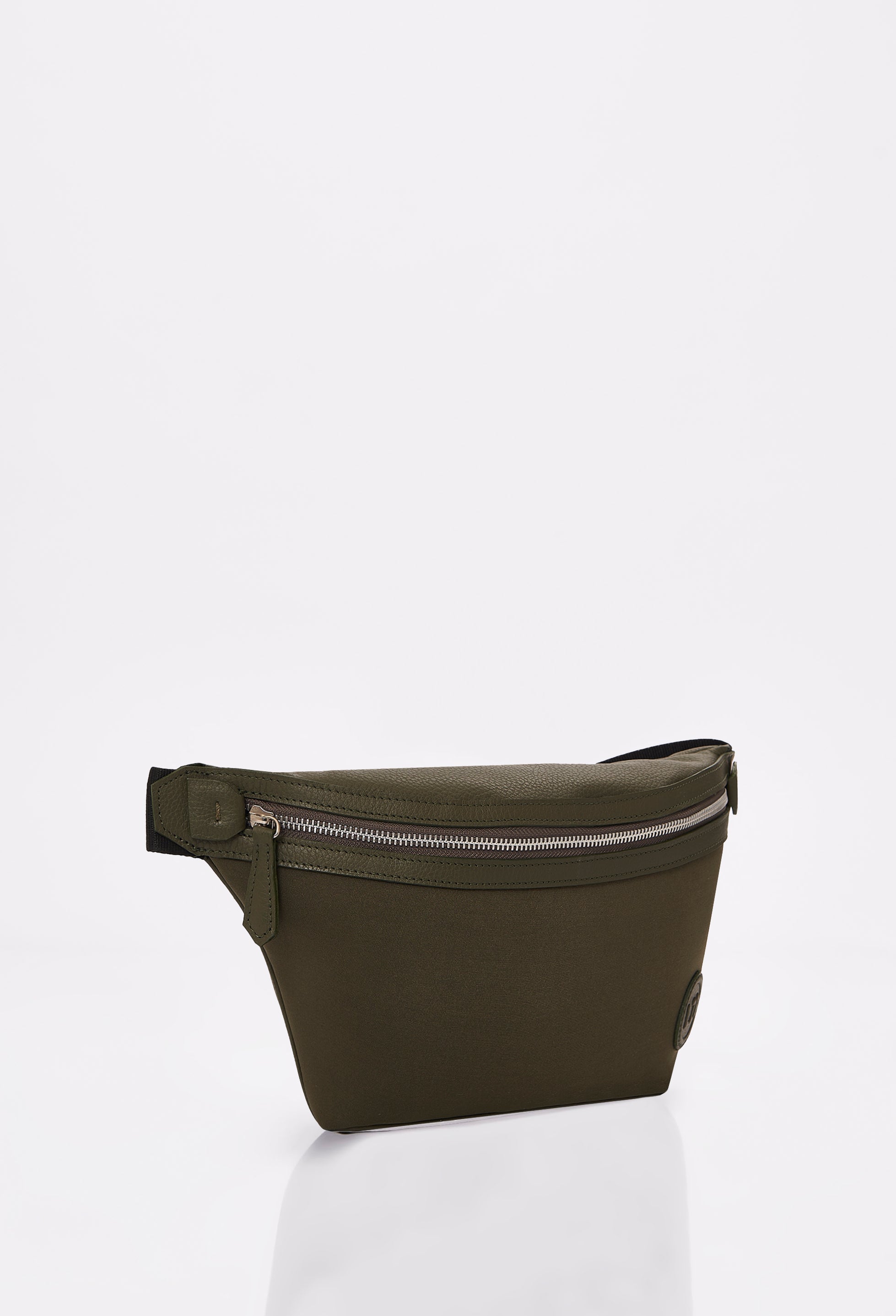 Olive Everyday Neoprene & Leather Belt Bag