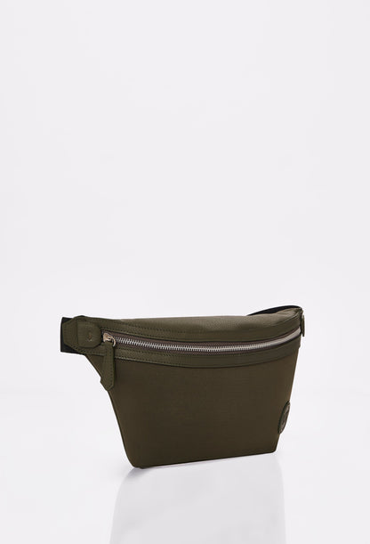 Olive Everyday Neoprene & Leather Belt Bag