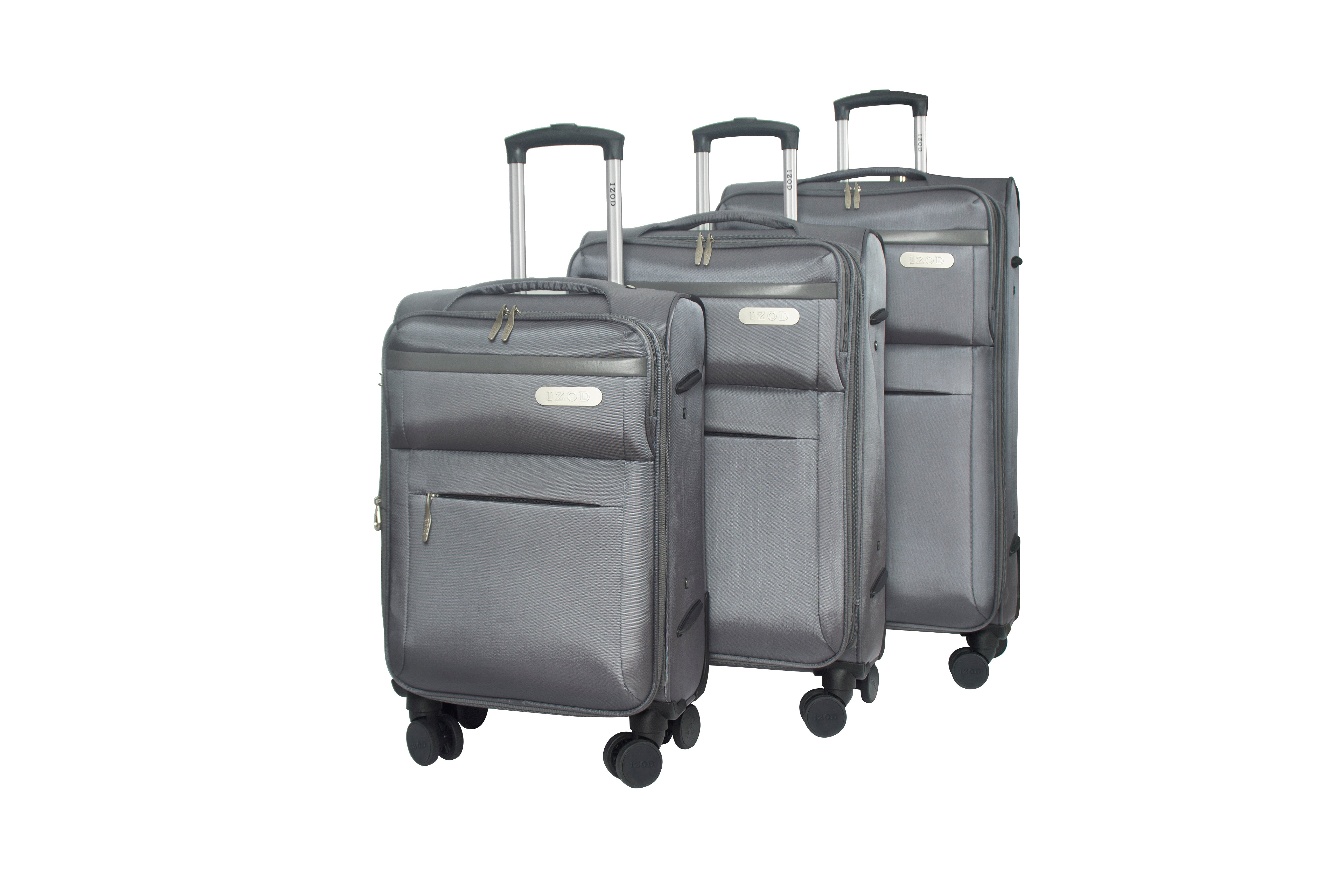 River Soft Shell Expandable 3 Piece Spinner Luggage Set