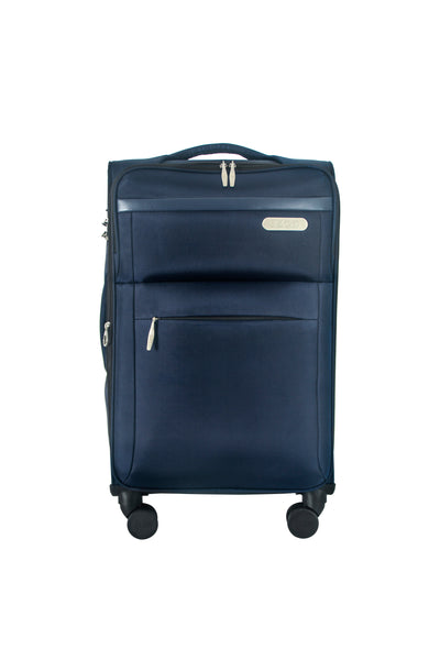 River Soft Shell Expandable 3 Piece Spinner Luggage Set