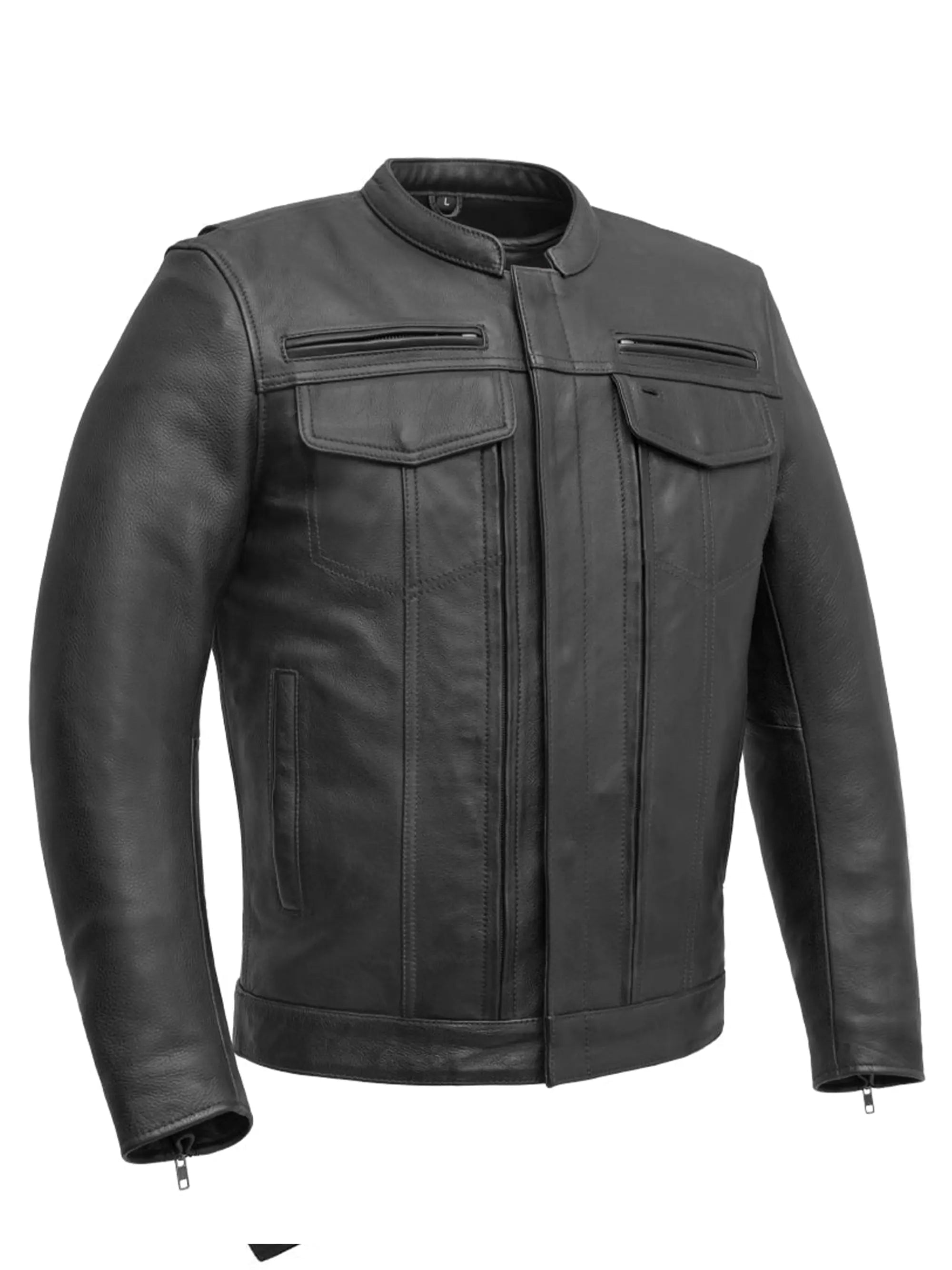 Raider Men's Motorcycle Leather Jacket