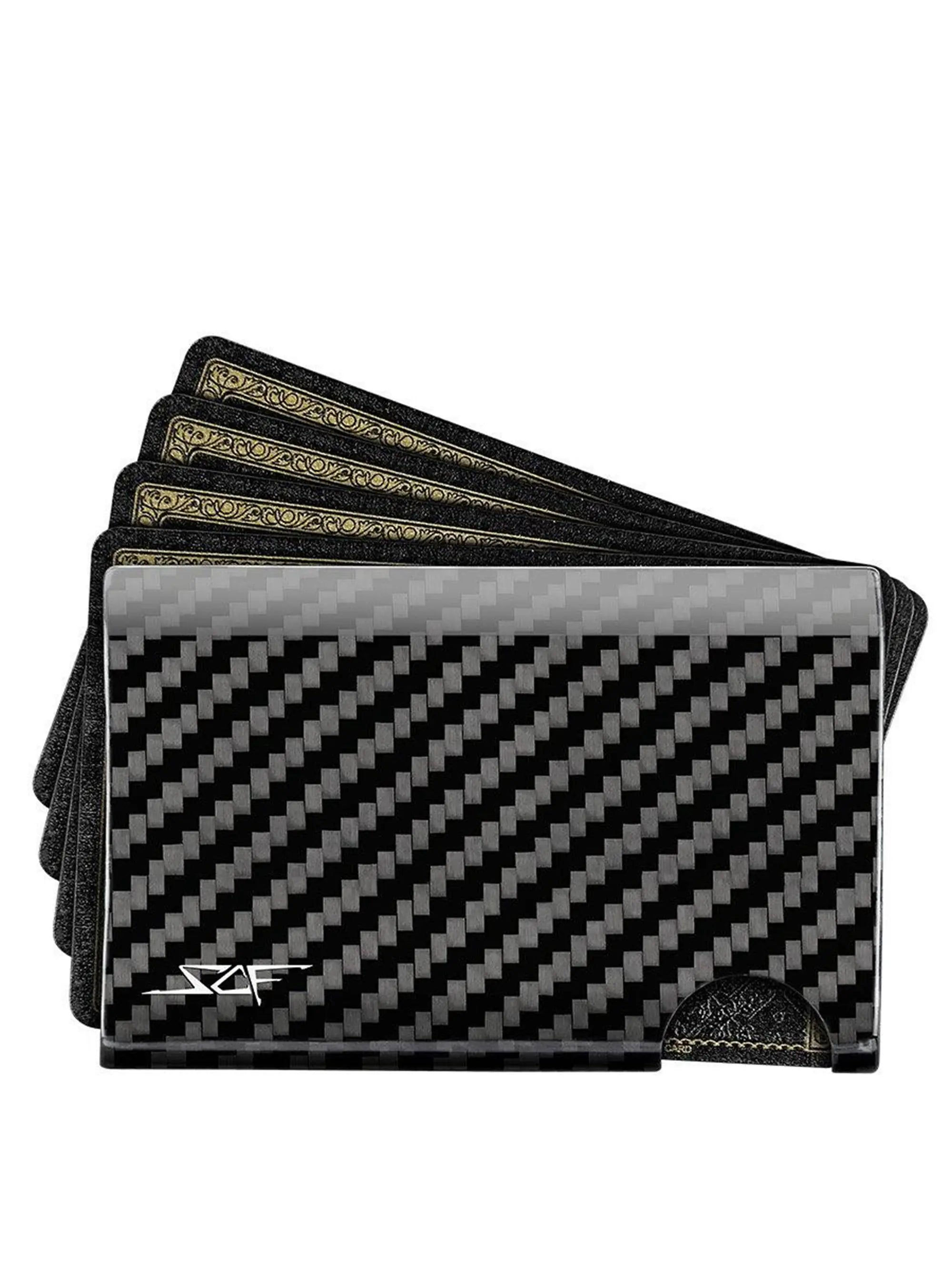 Real Carbon Fiber Cash & Card Slim Wallet