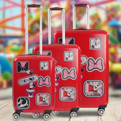 Disney Minnie Mouse Travel Patch 3 pc Luggage Set