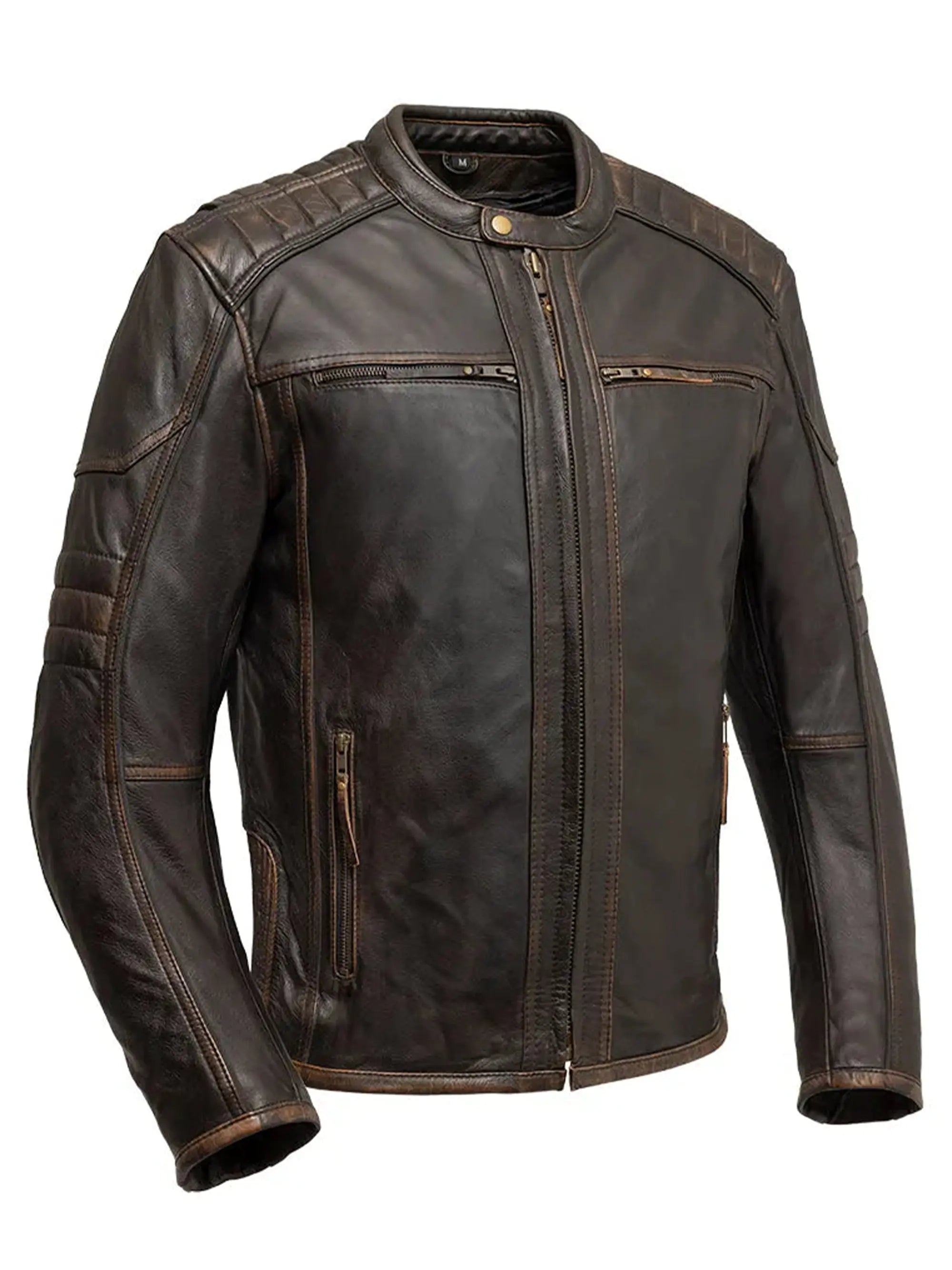 Rider Club - Men's Leather Motorcycle Jacket