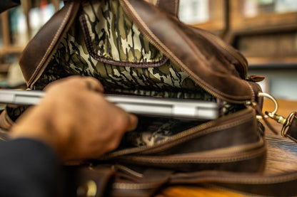 "Greenhead" Bottomland Full Grain Buffalo Leather Briefcase