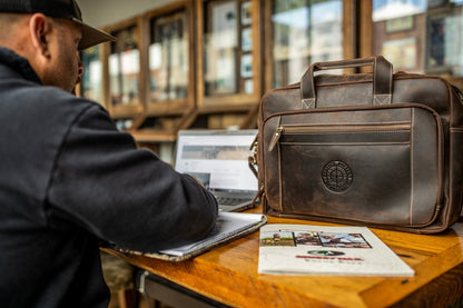 "Greenhead" Bottomland Full Grain Buffalo Leather Briefcase