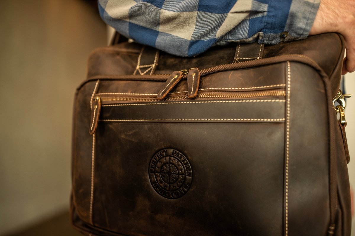 "Greenhead" Bottomland Full Grain Buffalo Leather Briefcase